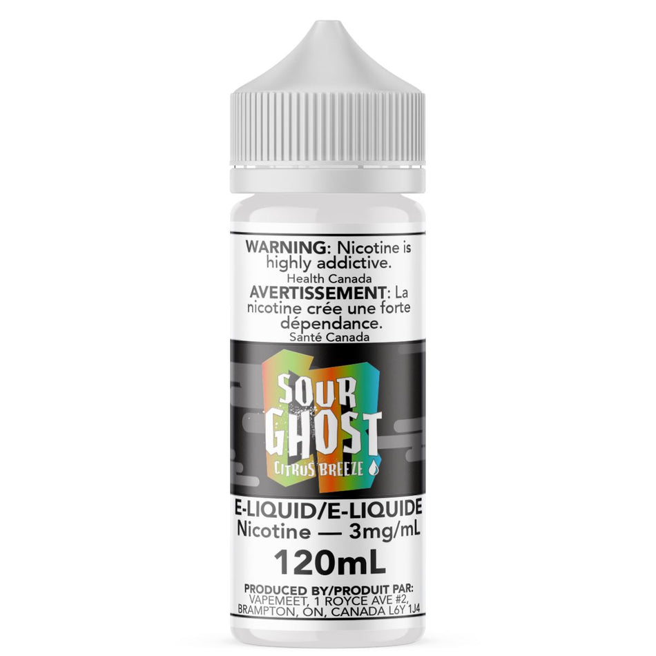 Ghosted - Sour Ghost Citrus Breeze E-Liquid Ghosted 120mL 0 mg/mL