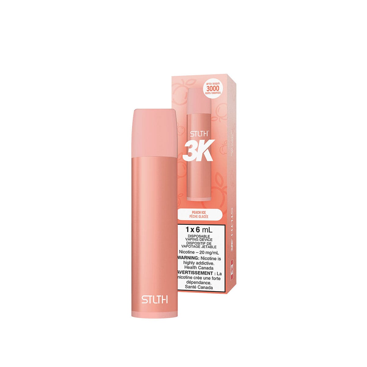 STLTH 3K Peach Ice Disposable Vape Disposable STLTH