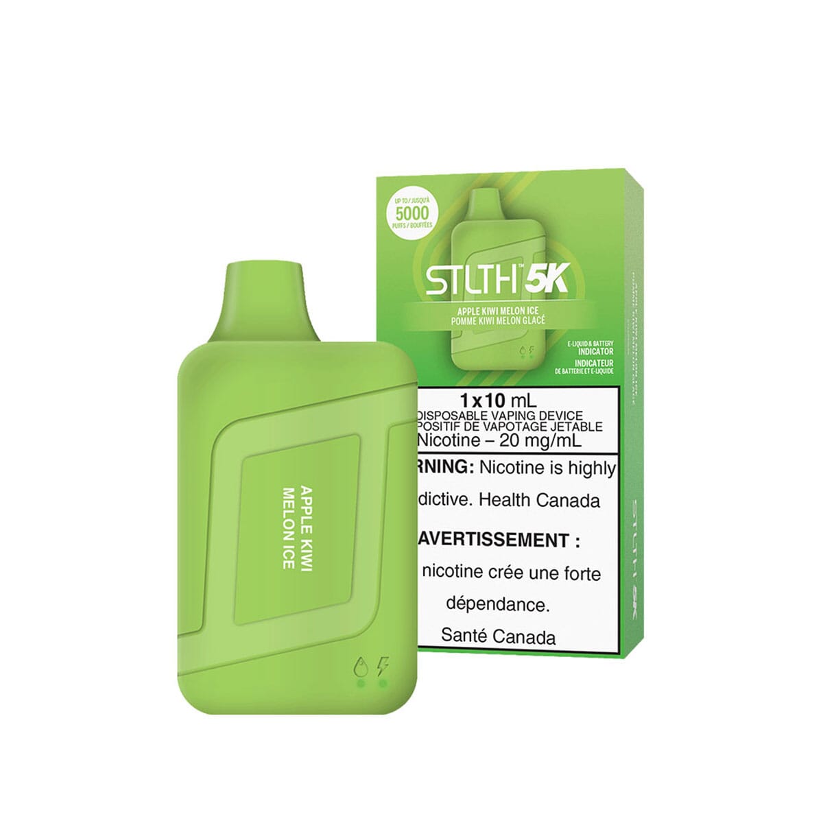 STLTH 5K Apple Kiwi Melon Ice Disposable Vape Disposable STLTH
