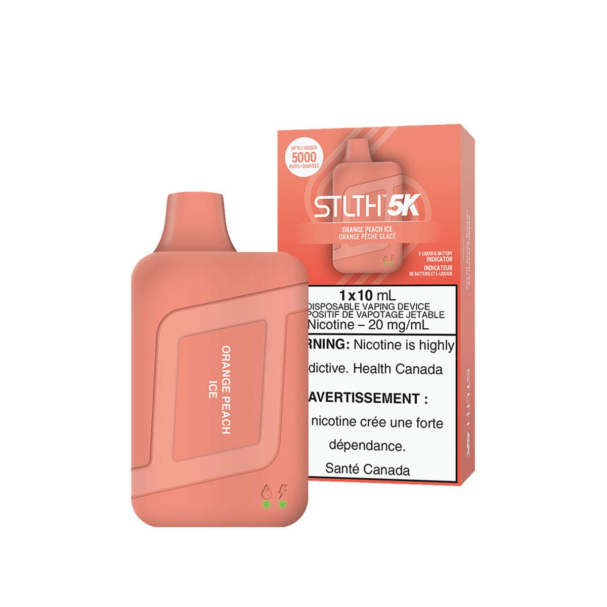 STLTH 5K Orange Peach Ice Disposable Vape Disposable STLTH
