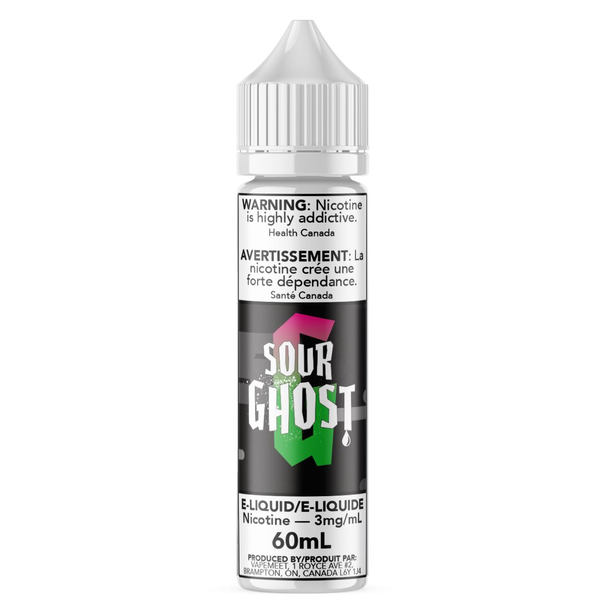 Ghosted - Sour Ghost E-Liquid Ghosted 60mL 0 mg/mL