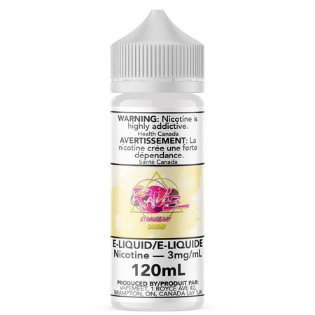 Rave - Strawberry Banana E-Liquid Rave 120mL 0 mg/mL