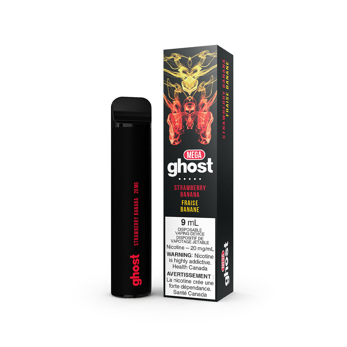 Ghost Mega Disposable - Strawberry Banana Disposable Ghost Disposable 20mg/mL 