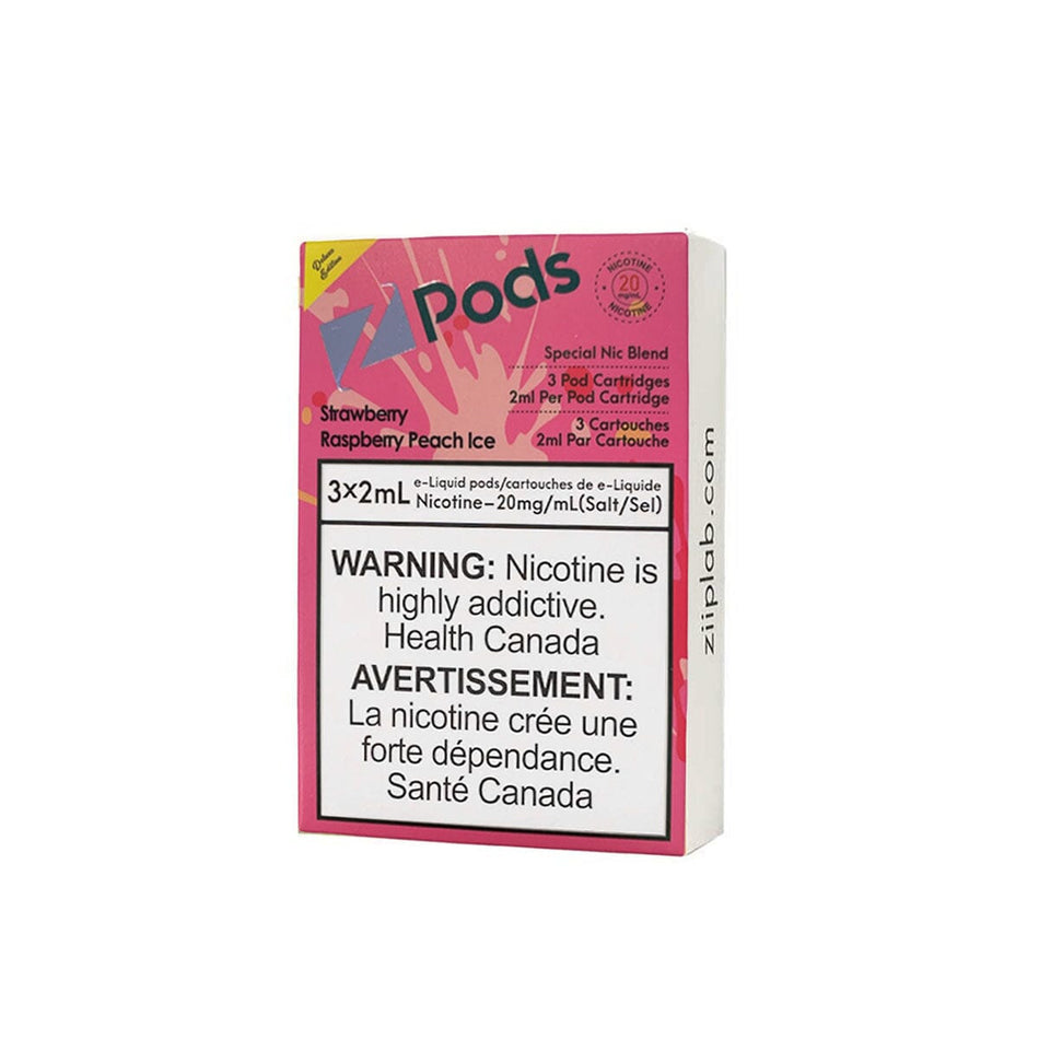 STLTH Compatible Z Pods Strawberry Raspberry Peach Ice Vape Pods Pre-filled Pod STLTH