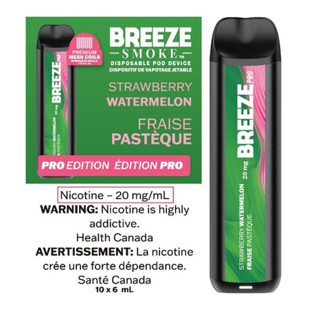 Breeze Pro - Strawberry Watermelon Disposable Breeze Smoke 20mg/mL