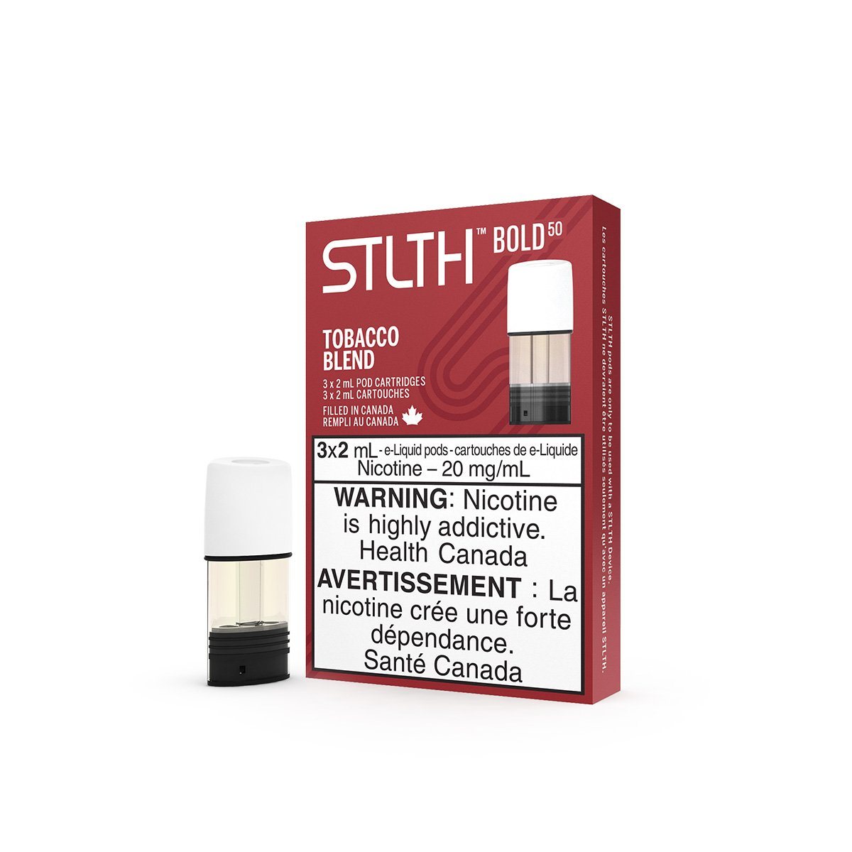 STLTH - Tobacco Blend Pods Pre-filled Pod STLTH 20mg/mL (Bold 50)