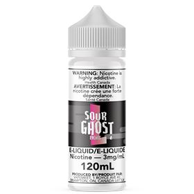 Sour Ghost - Lychee E-Liquid Ghosted 120mL 0 mg/mL
