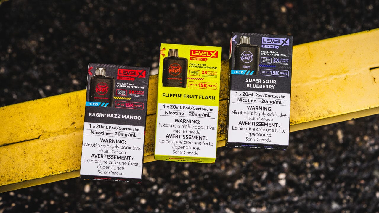 Discover the Exhilarating New Flavours from Flavour Beast Boost Level X Disposable Vape Pods
