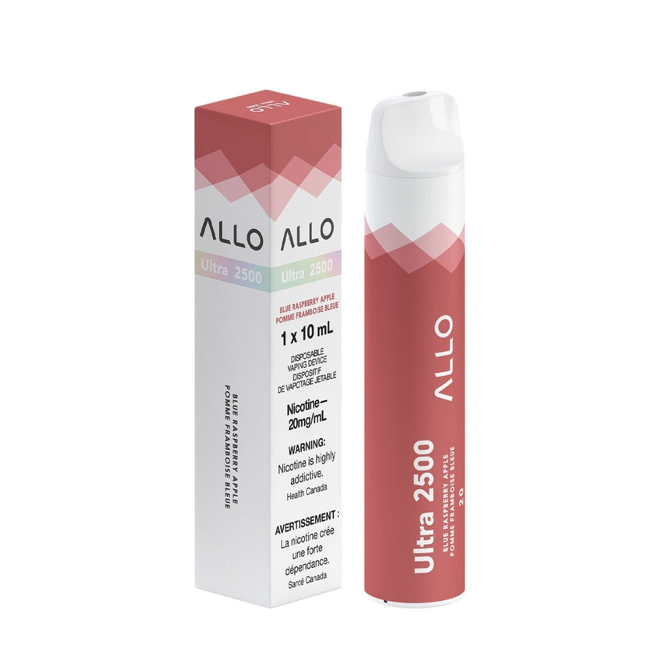 Allo Ultra 2500 Blue Raspberry Apple Disposable Vape Pen Disposable Allo Ultra 8mL 20mg/mL FED