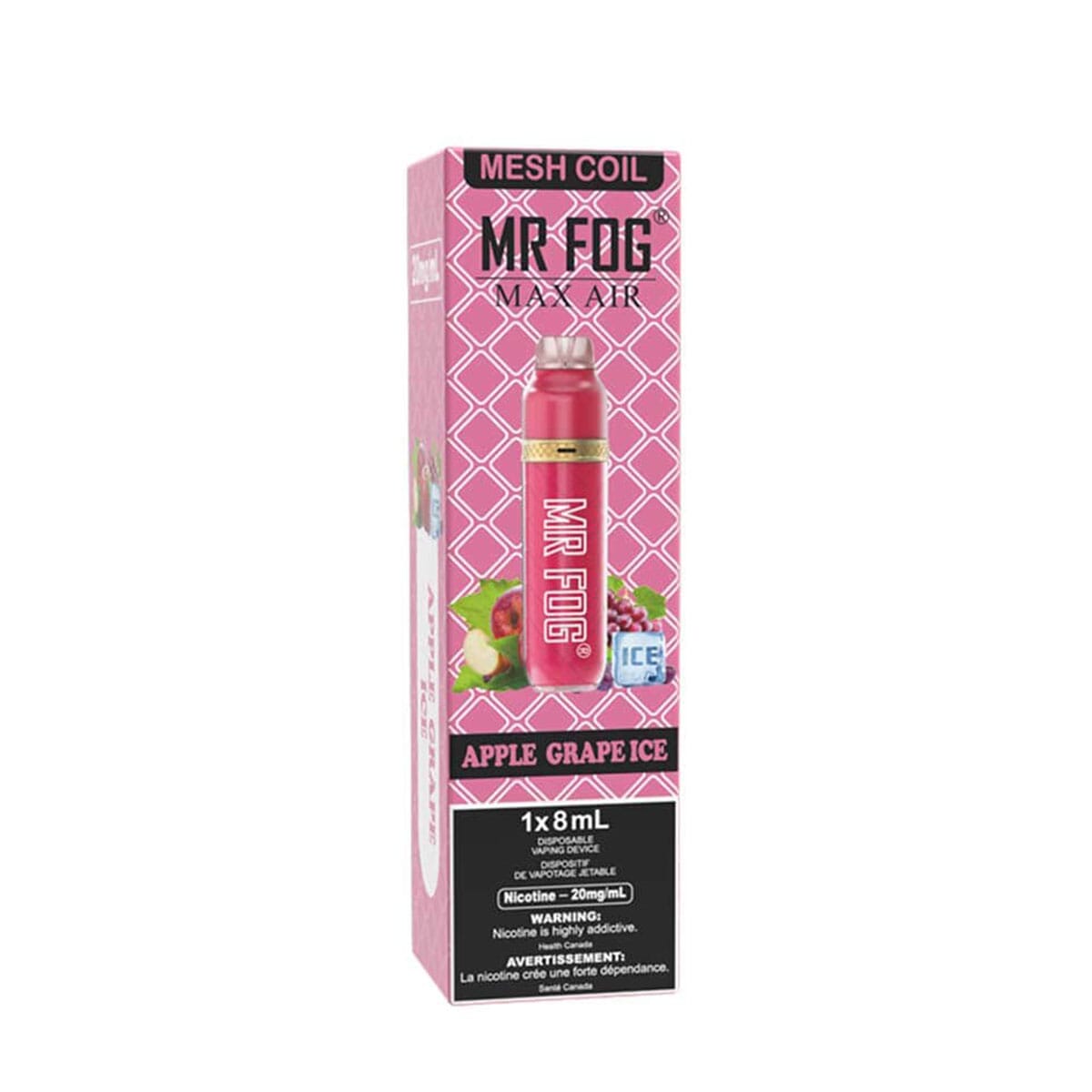 Mr. Fog Max Air Apple Grape Ice Disposable Vape Pen Disposable Mr. Fog Max Air 