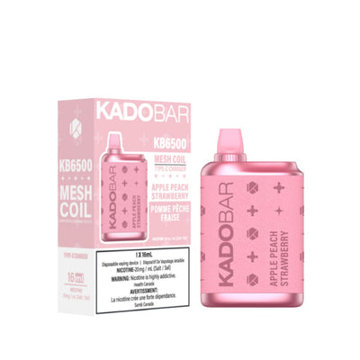 Kadobar KB 6500 Apple Peach Strawberry Disposable Vape Pen Disposable Kadobar 