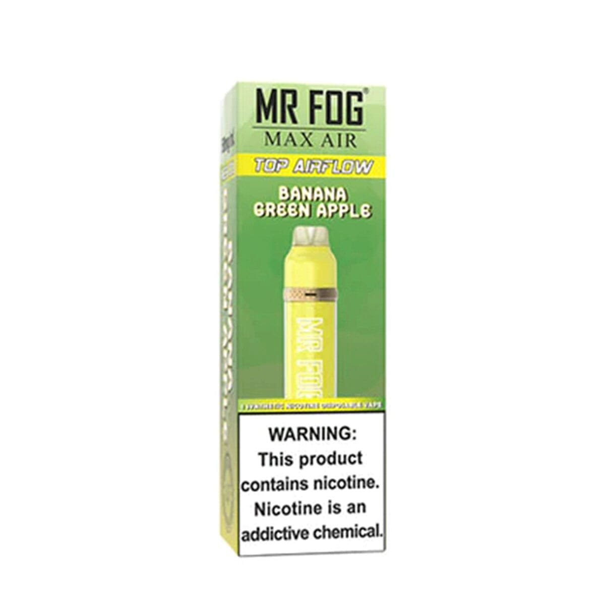 Mr. Fog Max Air Banana Green Apple Disposable Vape Pen Disposable Mr. Fog Max Air 