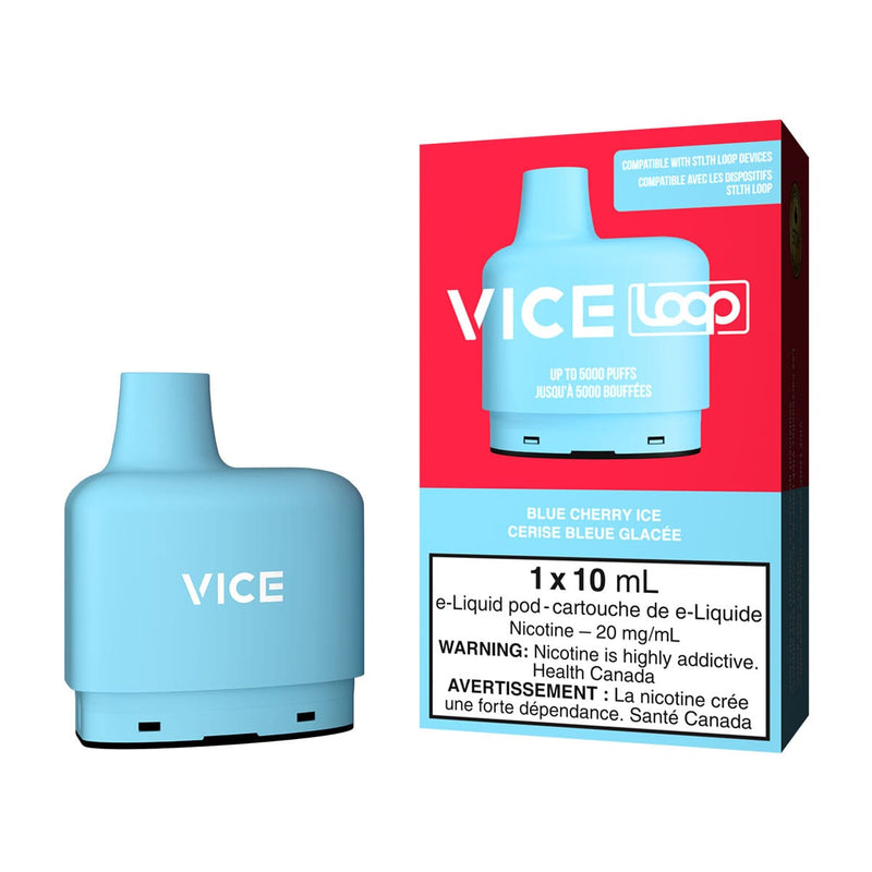 Vice Loop Blue Cherry Ice Disposable Vape Pod Disposable Loop 