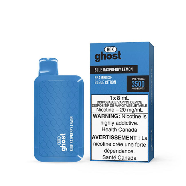 Ghost Box Blue Raspberry Lemon Disposable Vape Pen Disposable Ghost Box 