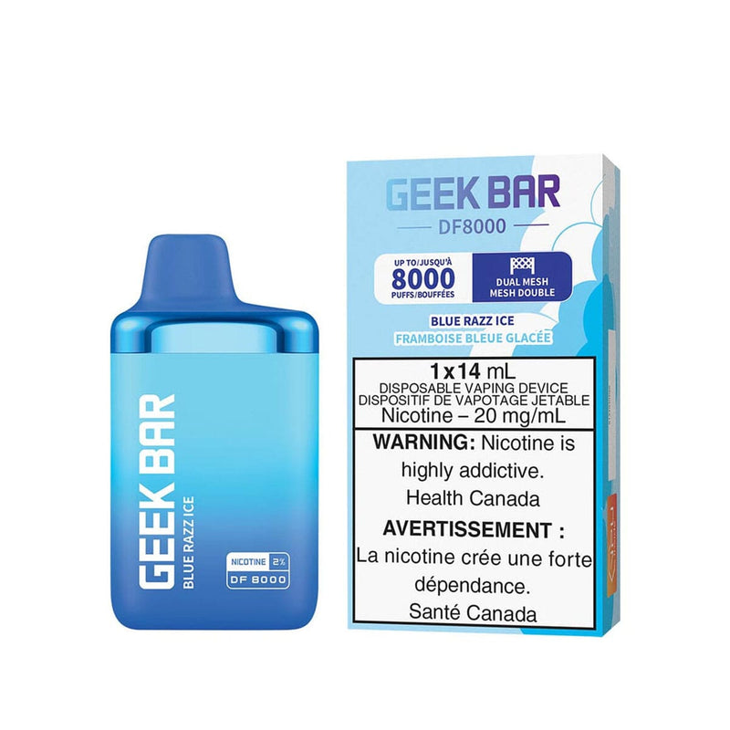 Blue Razz G32 Geek Bar DF8000 Blue Razz Ice Disposable Vape - VapeMeet Inc