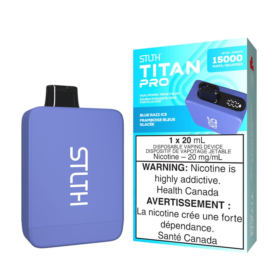 STLTH Titan Pro Blue Razz Ice Disposable Vape Disposable STLTH 