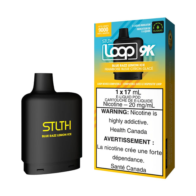 STLTH Loop 2 Blue Raz Lemon Ice Disposable Vape Pod Disposable Loop 2 