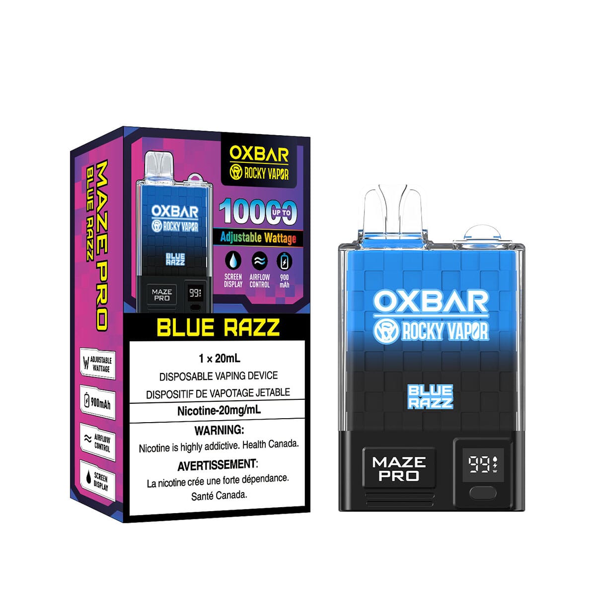 Oxbar Maze Pro Blue Razz Disposable Vape Pen Disposable Oxbar 