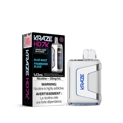 Kraze HD 7000 Blue Razz Disposable Vape Pen Disposable Kraze 