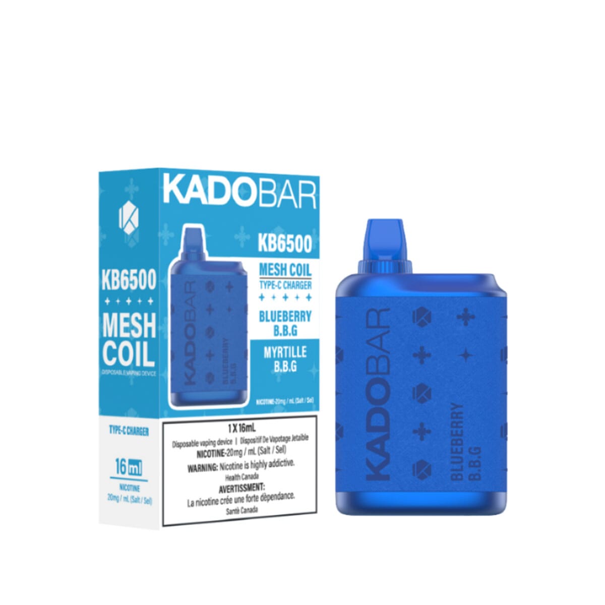 Kadobar KB 6500 Blueberry BBG Disposable Vape Pen Disposable Kadobar 