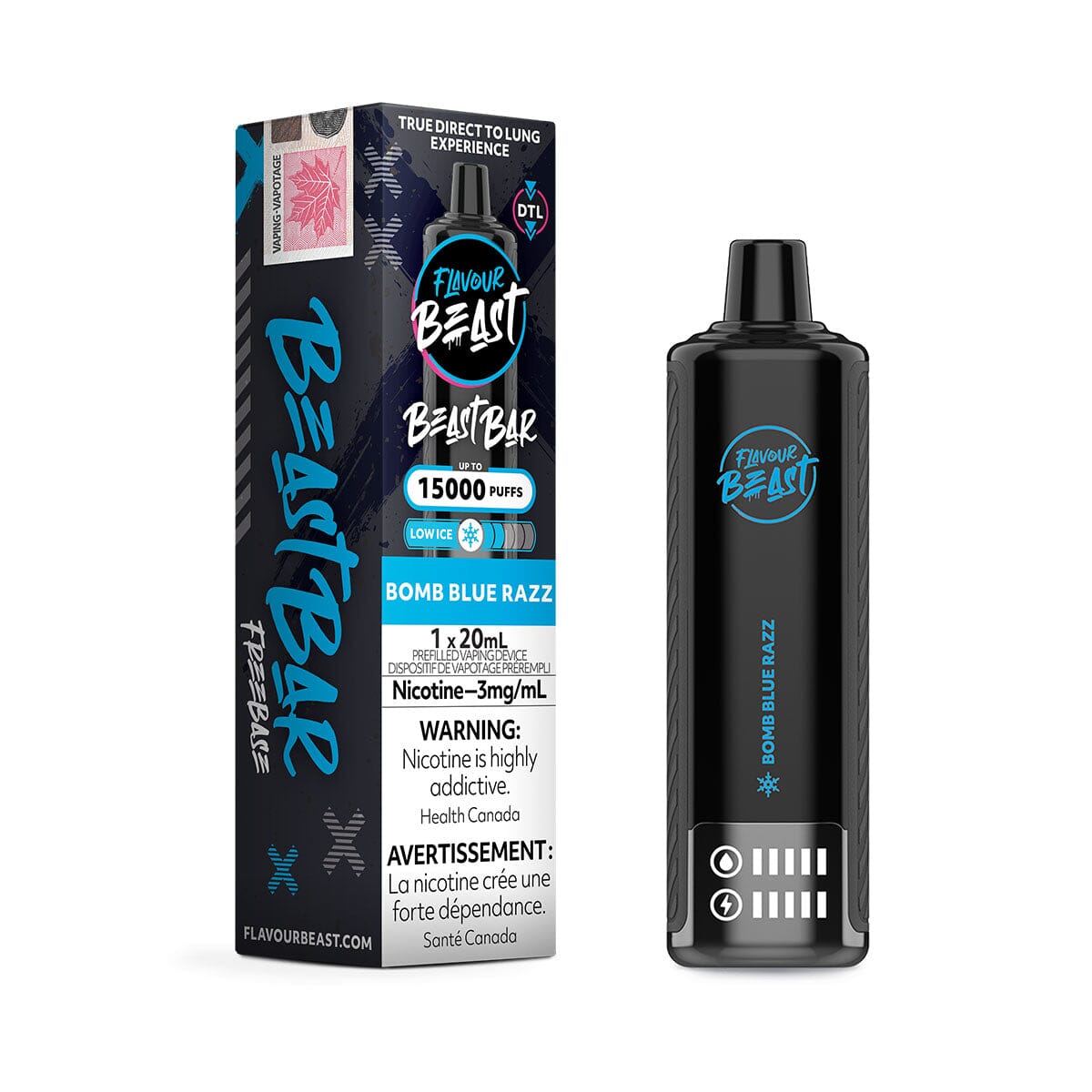 Flavour Beast Bar Bomb Blue Razz Disposable Vape Pen Disposable Flavour Beast 