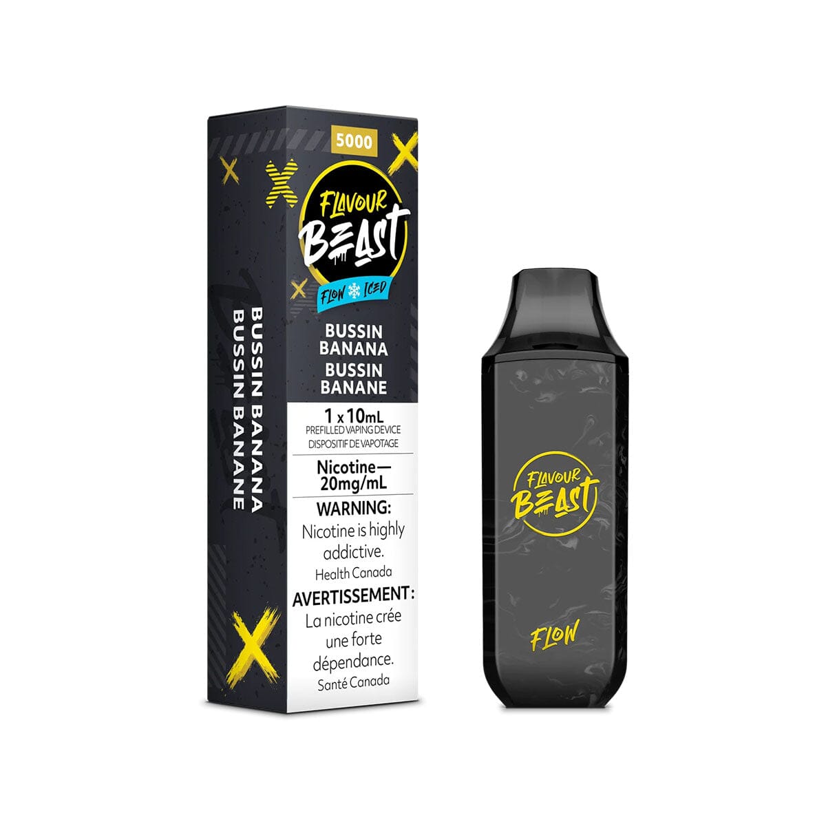 Flavour Beast Flow Bussin Banana Iced Disposable Vape Pen Disposable Flavour Beast 