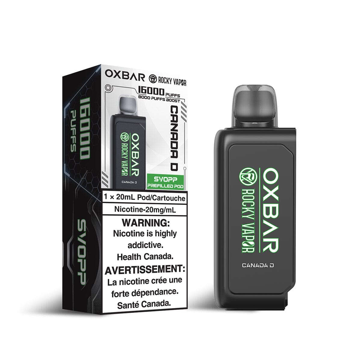 Svopp Rocky Vapor Oxbar Canada D Disposable Vape Pod Disposable Oxbar 