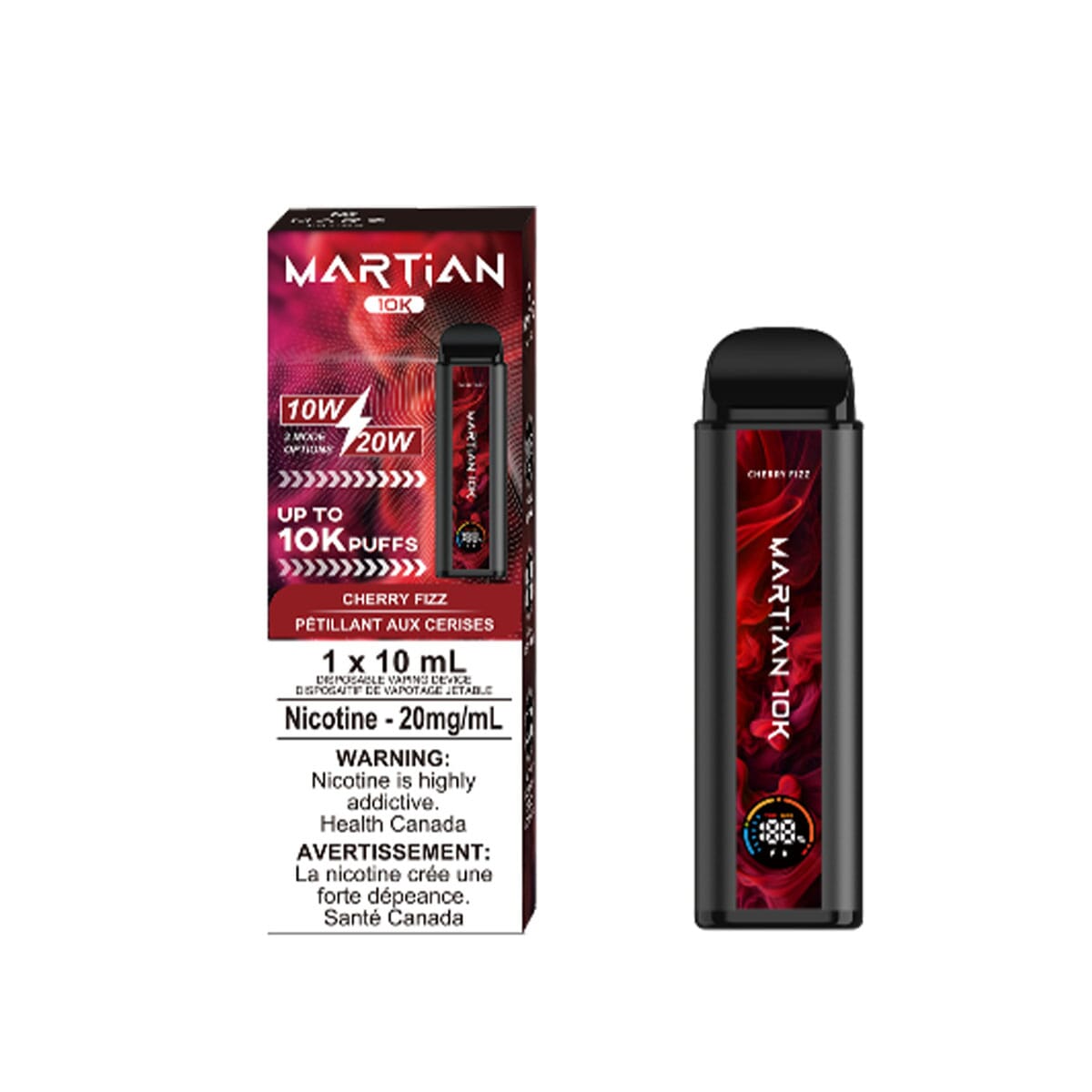 Marz Martian 10K Cherry Fizz Disposable Vape Pen Disposable Marz 