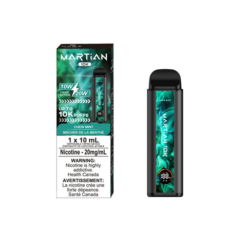 Marz Martian 10K Chew Mint Disposable Vape Pen Disposable Marz 