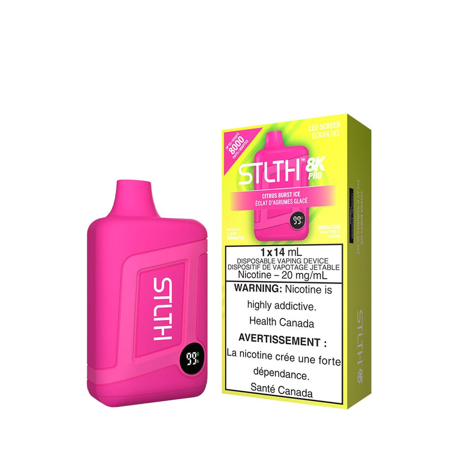 STLTH 8K Pro Citrus Burst Ice Disposable Vape Pen Disposable STLTH 