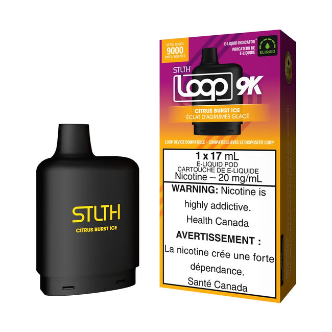 STLTH Loop 2 Citrus Burst Ice Disposable Vape Pod Disposable Loop 2 