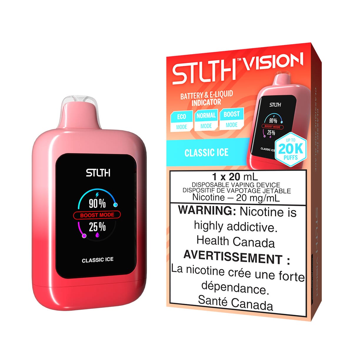 STLTH Vision Classic Ice Disposable Vape | VapeMeet - VapeMeet Inc