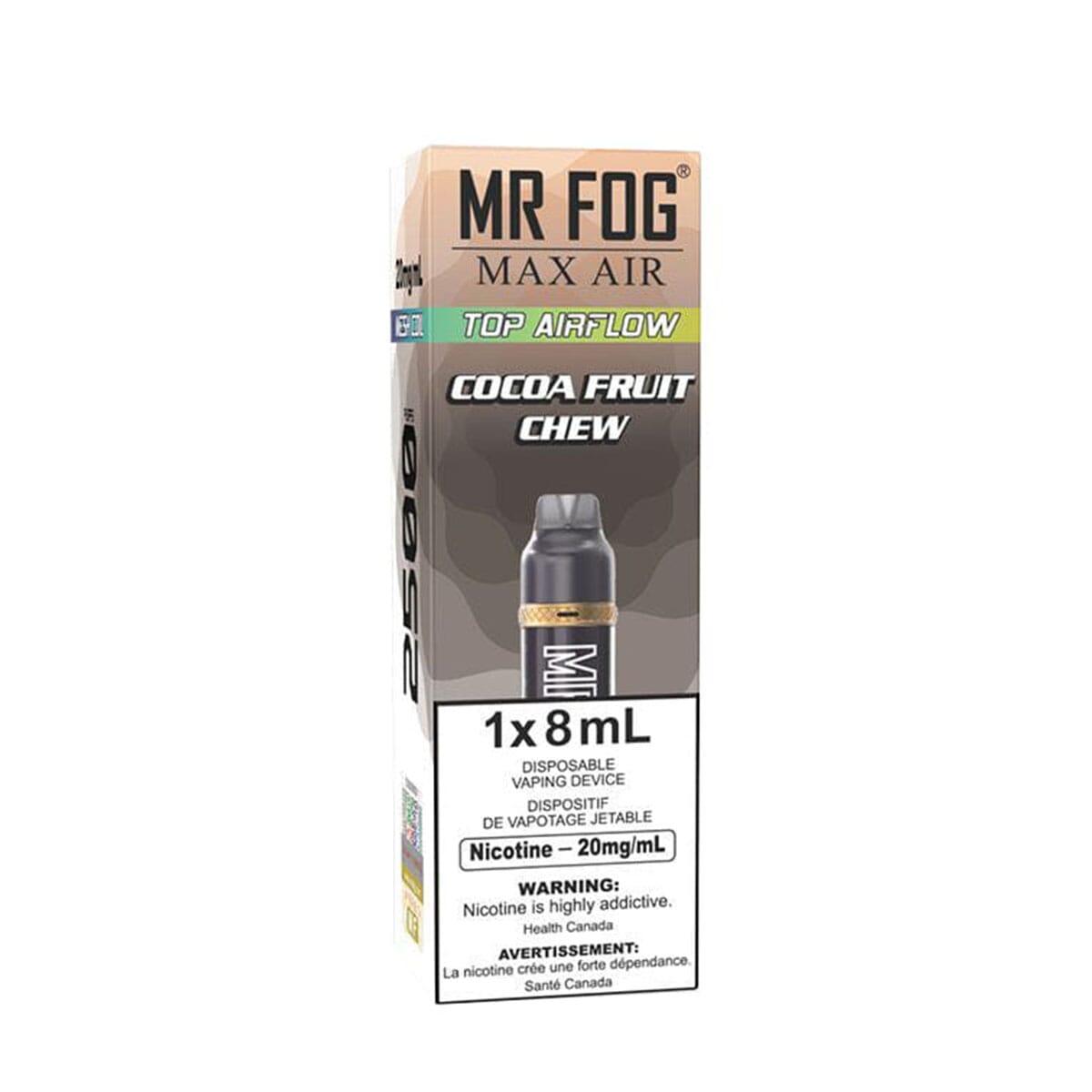 Mr. Fog Max Air Cocoa Fruit Chew Disposable Vape Pen Disposable Mr. Fog Max Air 