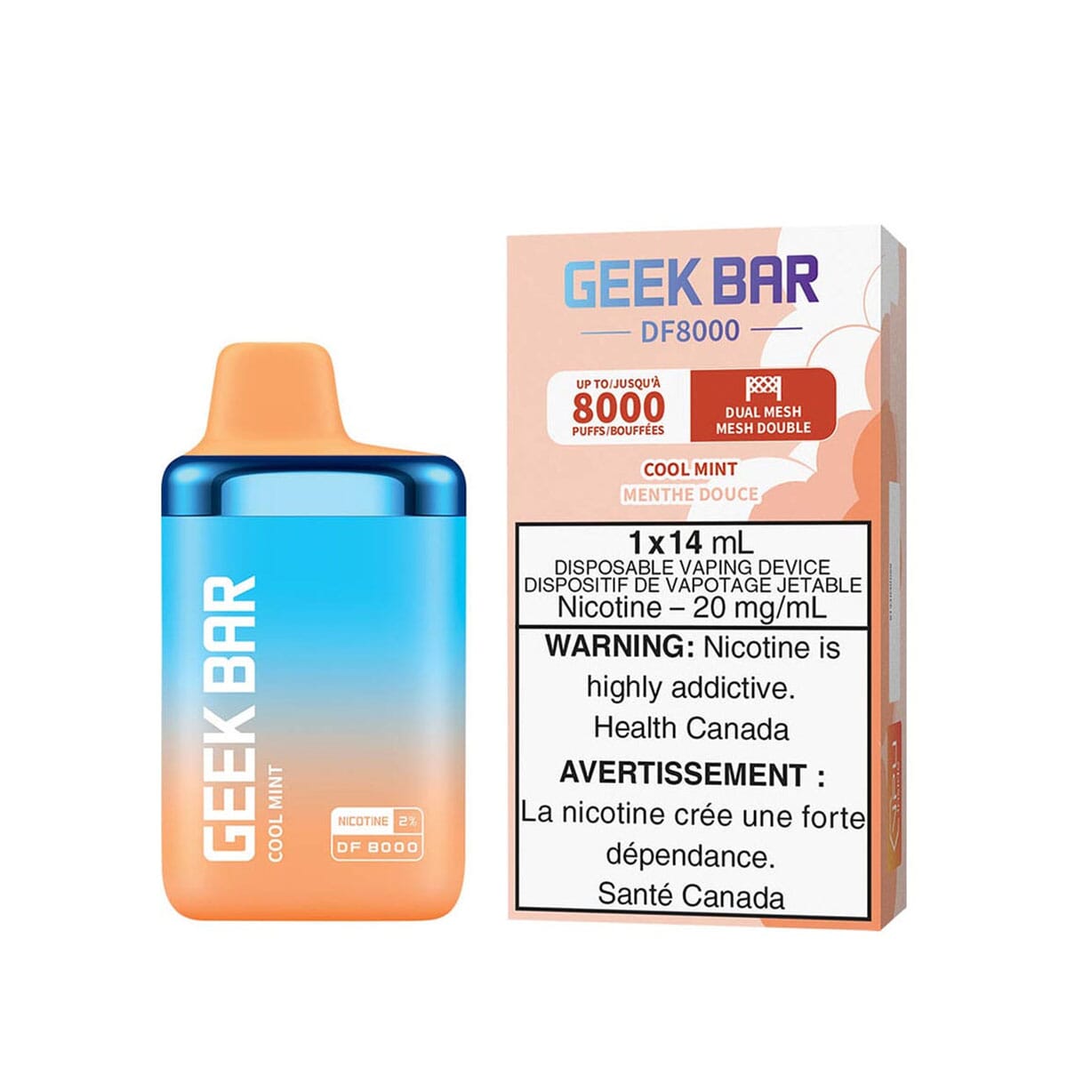 Geek Bar DF8000 Cool Mint Disposable Vape Disposable Geek Bar 