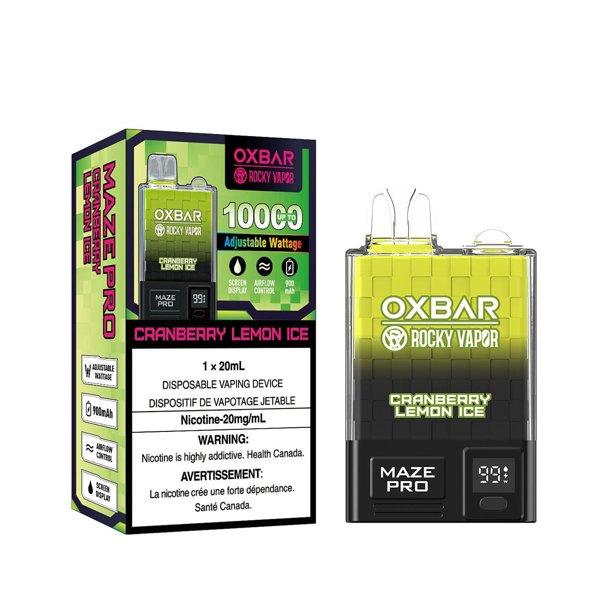 Oxbar Maze Pro Cranberry Lemon Ice Disposable Vape Pen Disposable Oxbar 