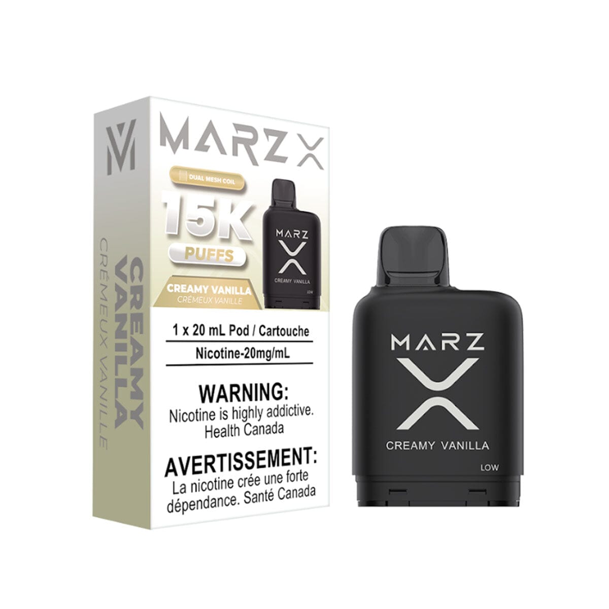 Marz X 15K Creamy Vanilla Disposable Pod Disposable Marz 