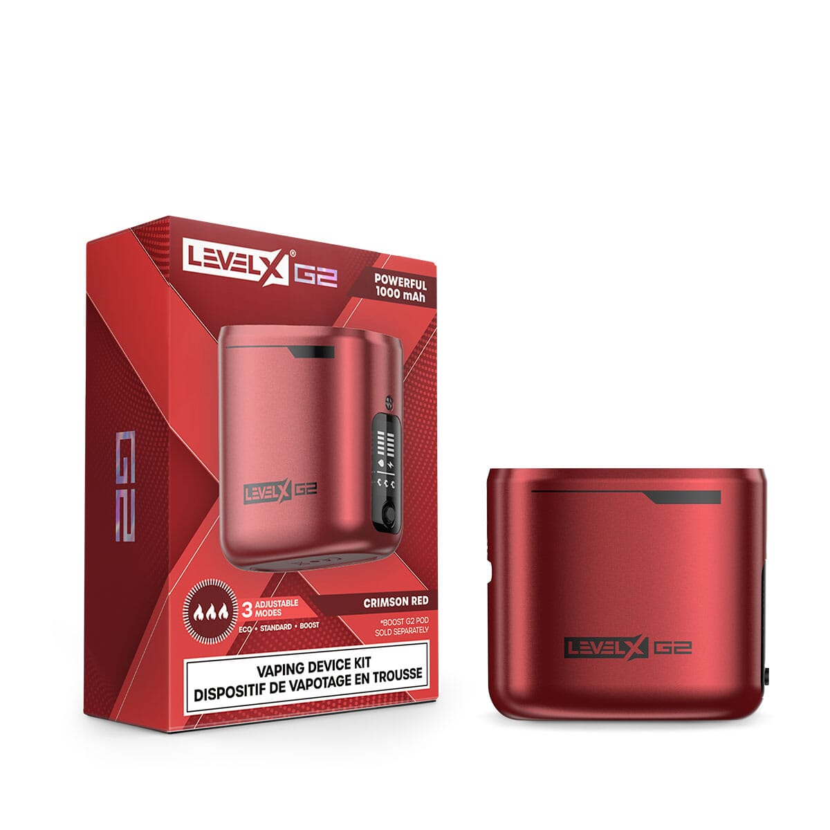 Level X G2 Device Battery (1000mah) Battery Level X Crimson Red 