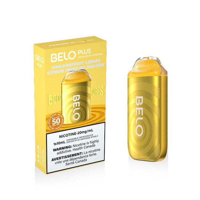 Belo Plus 5000 Dragonfruit Lemon Disposable Vape Pen Disposable Belo Plus 5000 