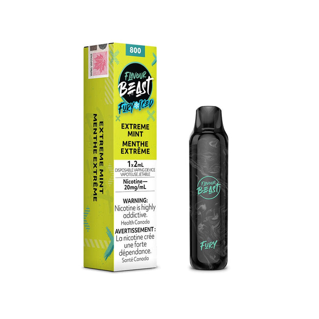 Flavour Beast Fury Extreme Mint Iced Disposable Vape Pen Disposable Flavour Beast 
