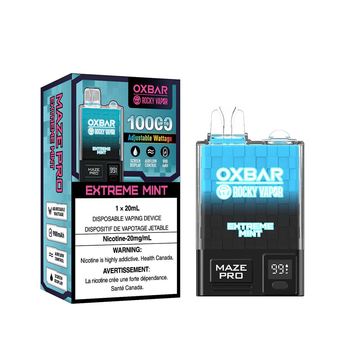 Oxbar Maze Pro Extreme Mint Disposable Vape Pen Disposable Oxbar 