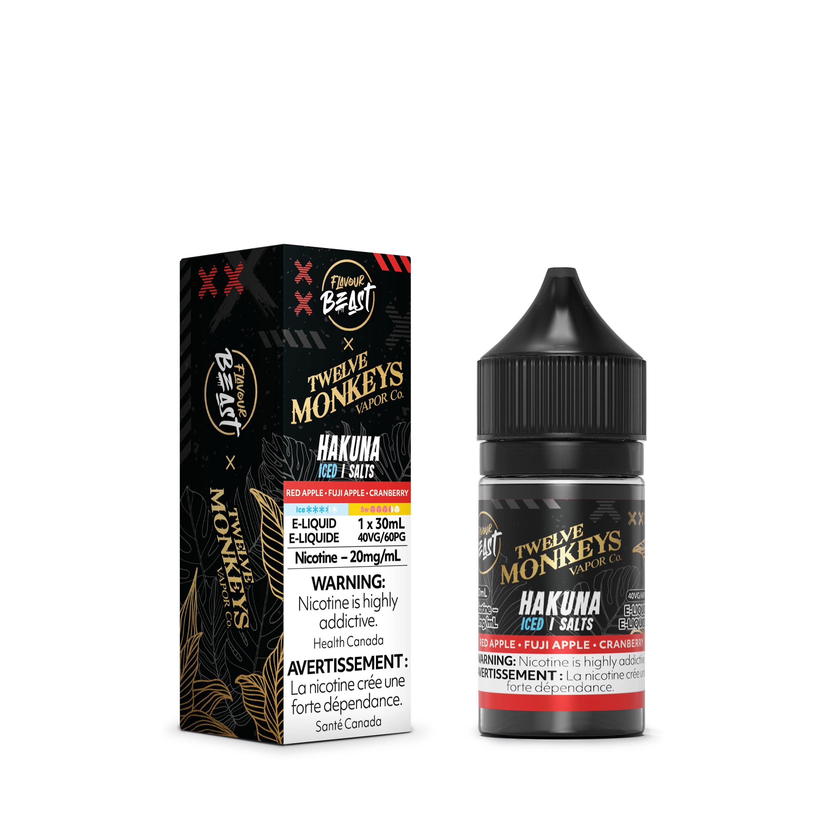 Flavour Beast x Twelve Monkeys SALTS - Hakuna Iced Juice SALTS Flavour Beast Salts 