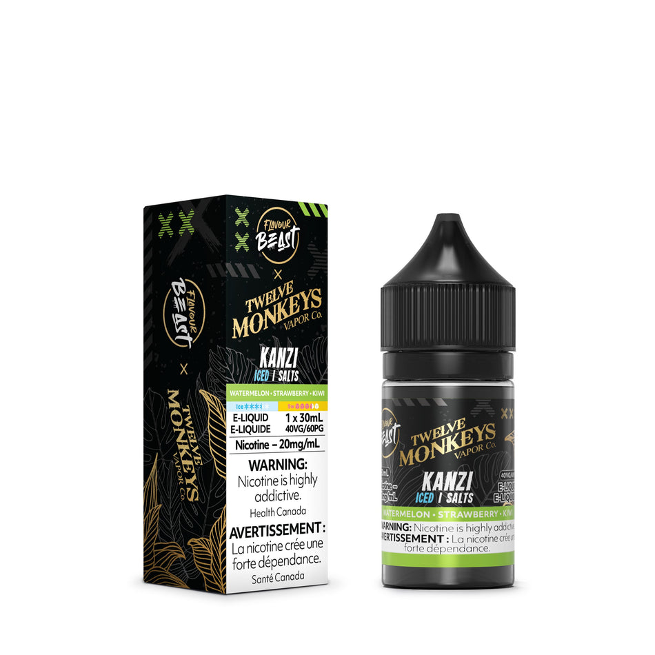 Flavour Beast x Twelve Monkeys SALTS - Kanzi Iced Juice SALTS Flavour Beast Salts 