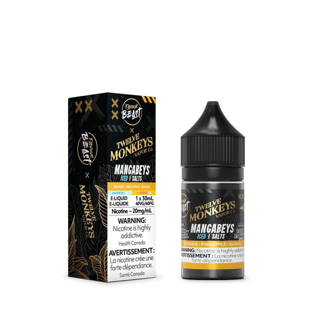 Flavour Beast x Twelve Monkeys SALTS - Mangabeyz Iced Juice SALTS Flavour Beast Salts 