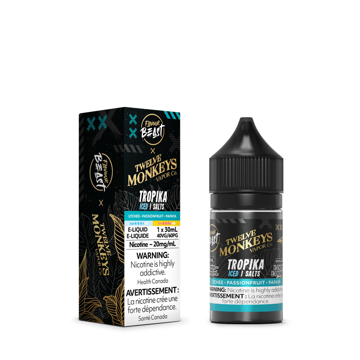 Flavour Beast x Twelve Monkeys SALTS - Tropika Iced Juice SALTS Flavour Beast Salts 