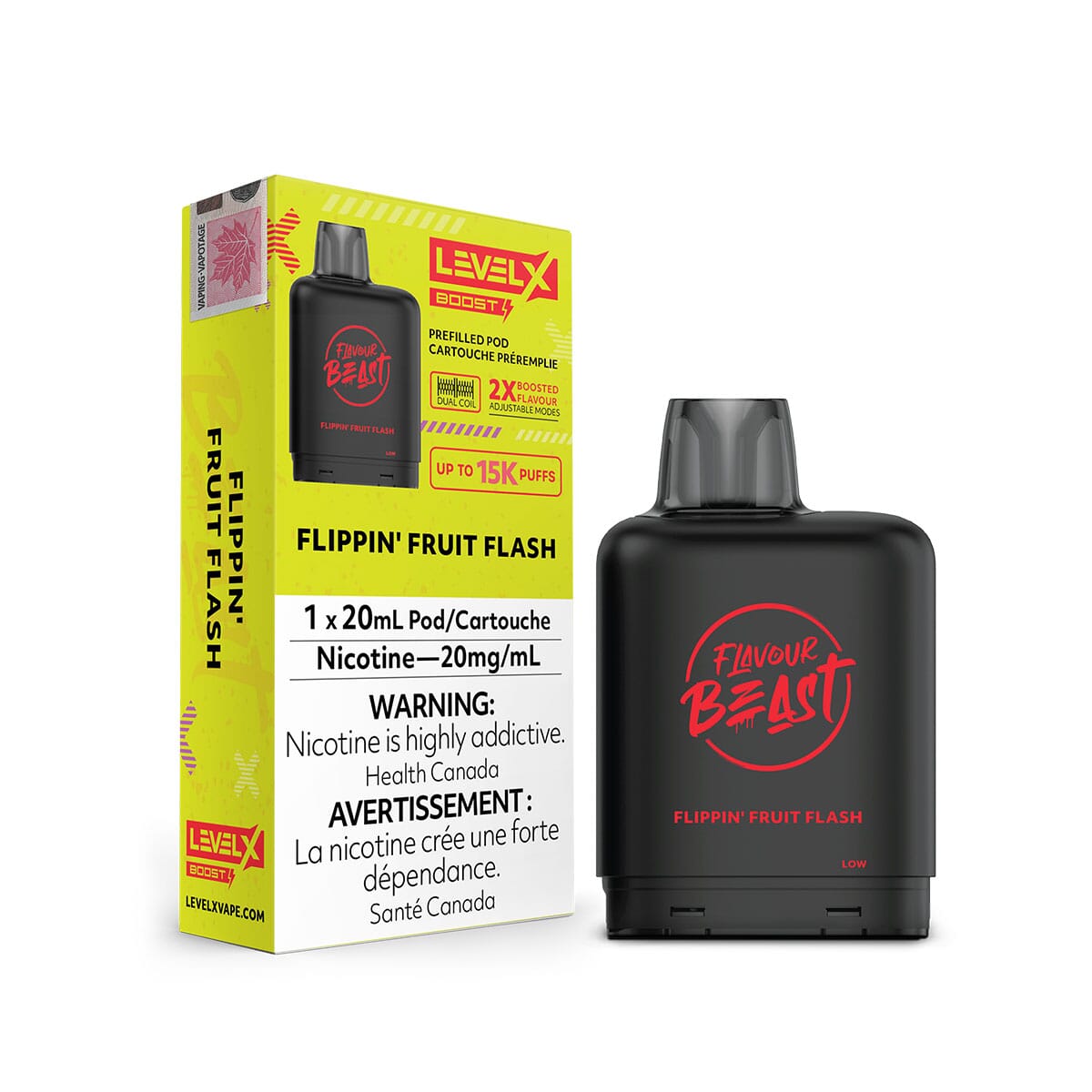 Flavour Beast Boost Level X Flippin' Fruit Flash Vape Pod | - VapeMeet Inc