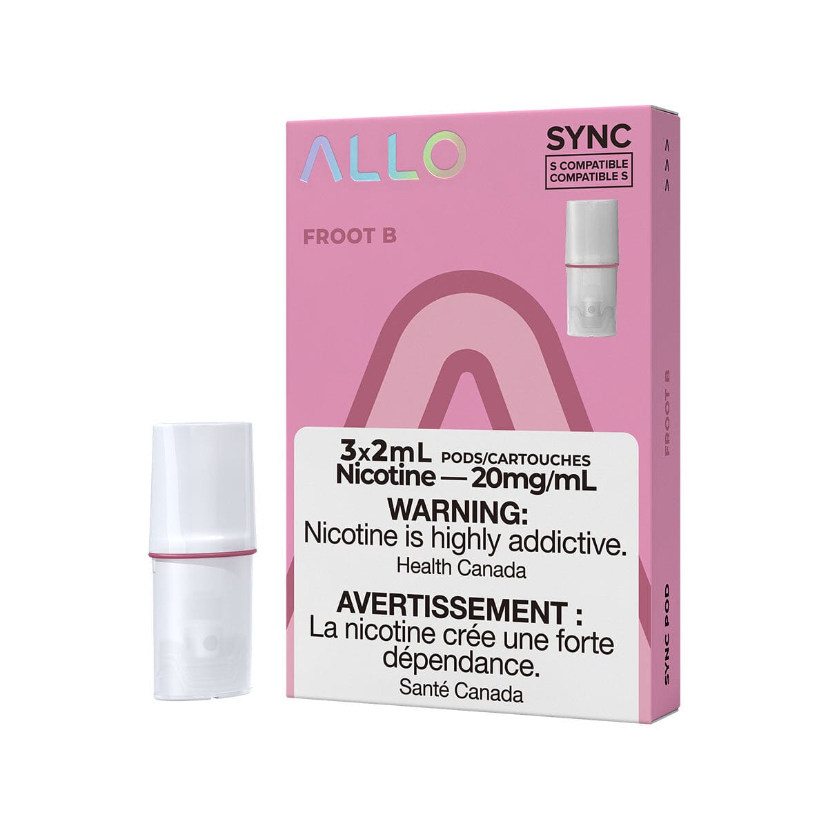 STLTH Compatible Allo Sync Froot B Vape Pods Pre-filled Pod Allo Sync 