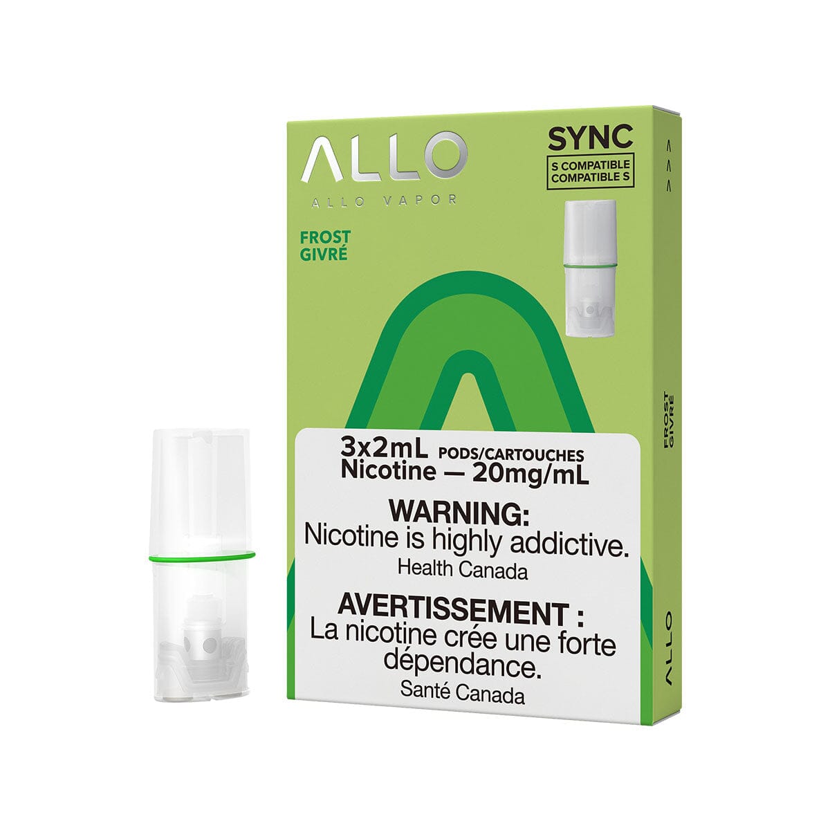 STLTH Compatible Allo Sync Frost Vape Pods Pre-filled Pod Allo Sync 