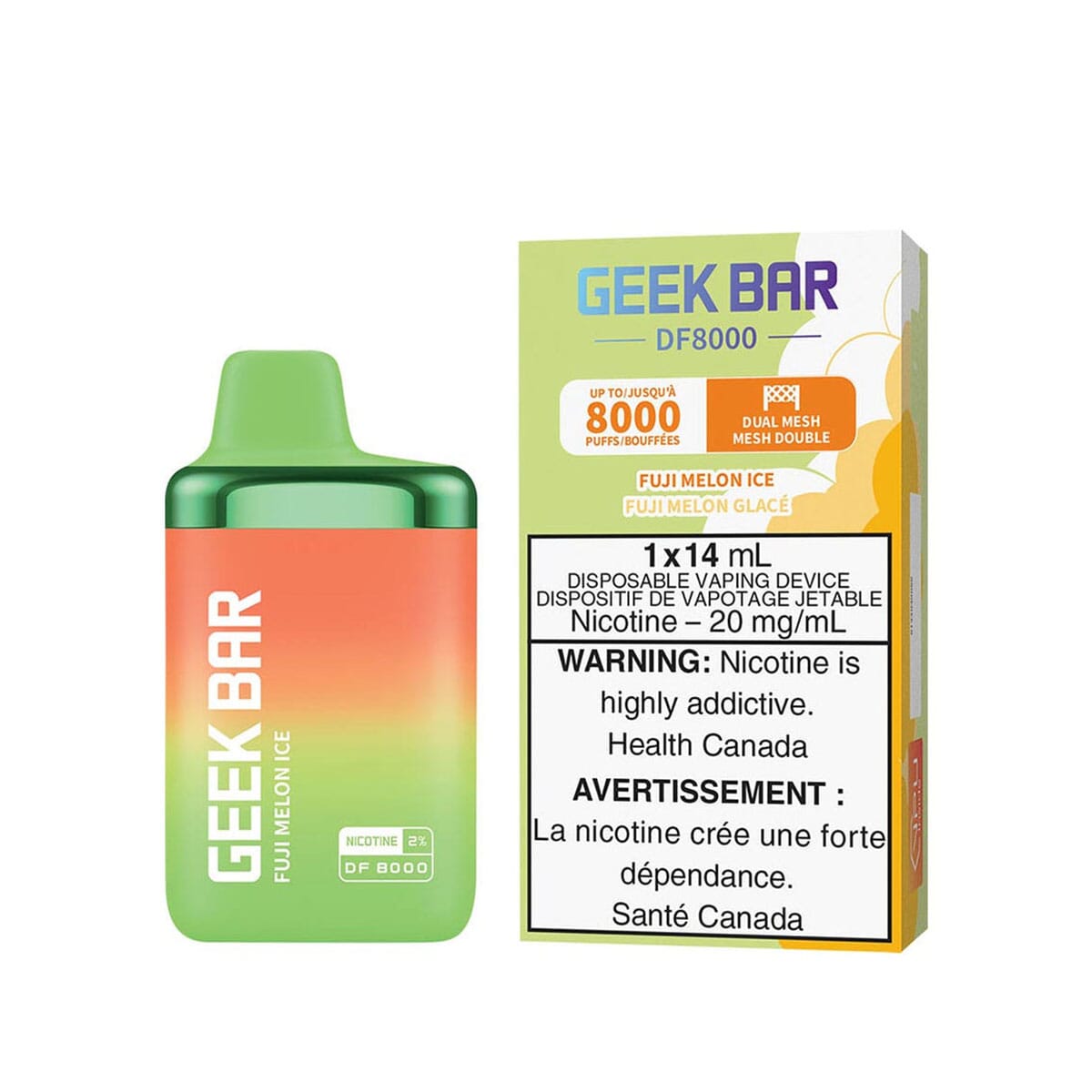 Geek Bar DF8000 Fuji Melon Ice Disposable Vape Disposable Geek Bar 