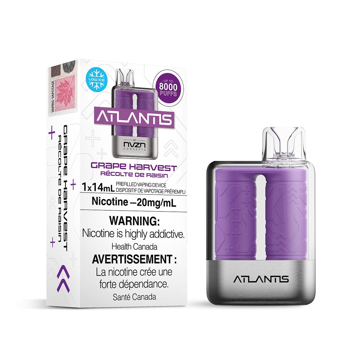 Atlantis K8 Grape Harvest Disposable Vape Pen Disposable Atlantis 