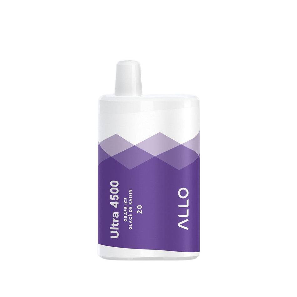 Allo Vape Juice Allo Ultra 4500 Grape Ice Vape E-Liquid CA - Allo Vapor Allo Vape Juice Allo Ultra 4500 Grape Ice Vape E-Liquid CA - Allo Vapor